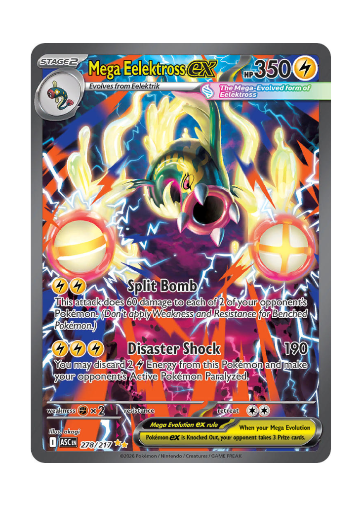 Ascended Heroes: Mega Eelektross ex Special Illustration Rare - 278/217