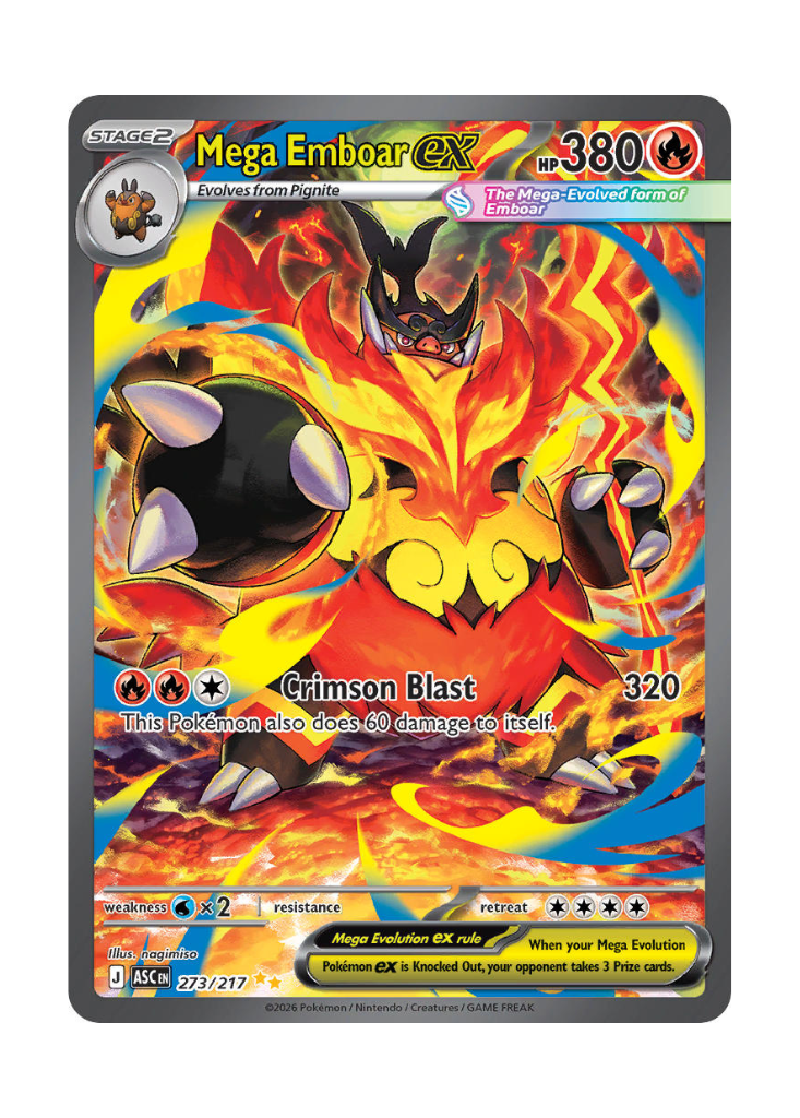 Ascended Heroes: Mega Emboar ex Special Illustration Rare - 273/217
