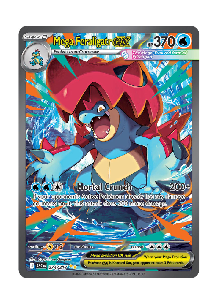 Ascended Heroes: Mega Feraligatr ex Special Illustration Rare - 274/217