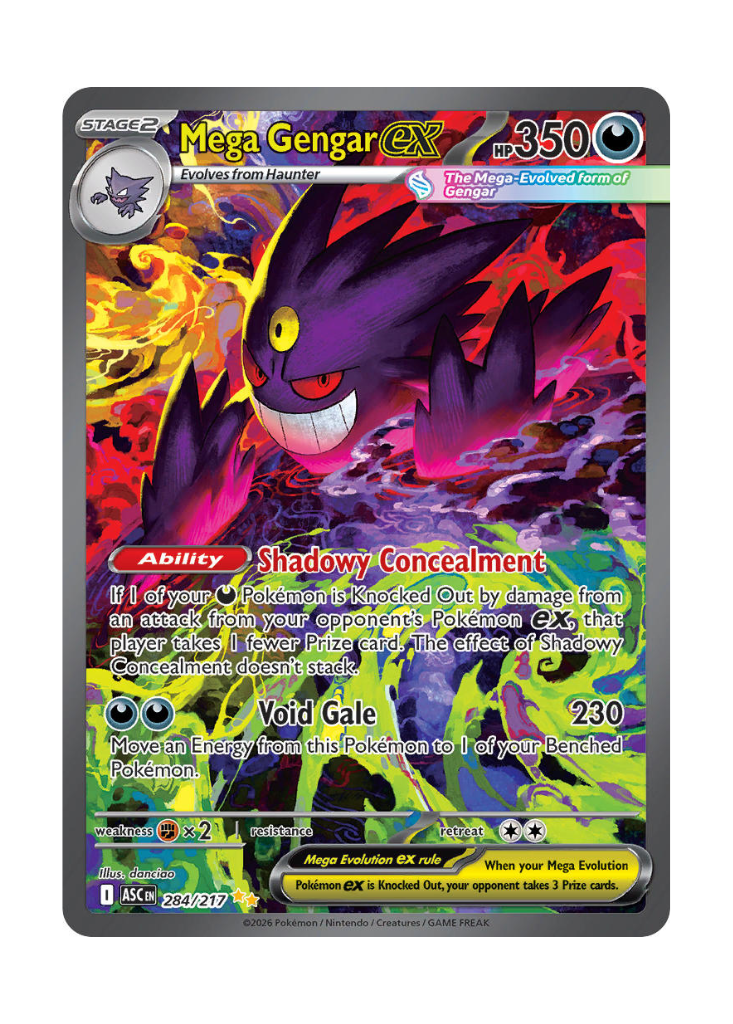 Ascended Heroes: Mega Gengar ex Special Illustration Rare - 284/217