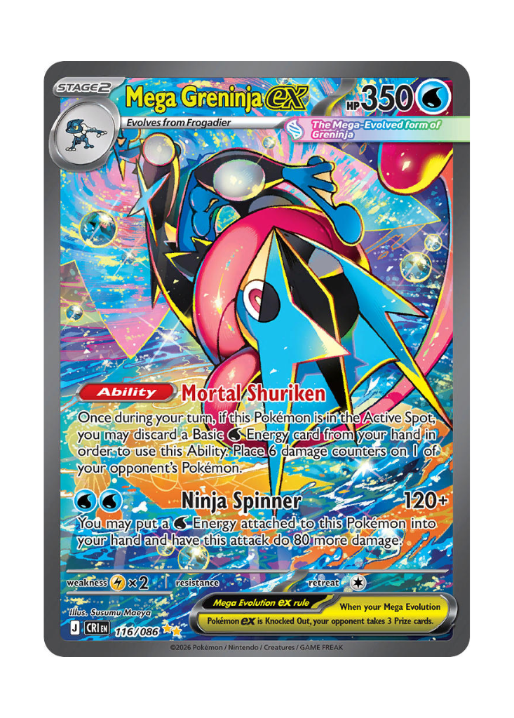 Chaos Rising: Mega Greninja ex Special Illustration Rare - 116/086