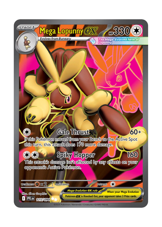 Phantasmal Flames: Mega Lopunny ex Full Art - 115/094