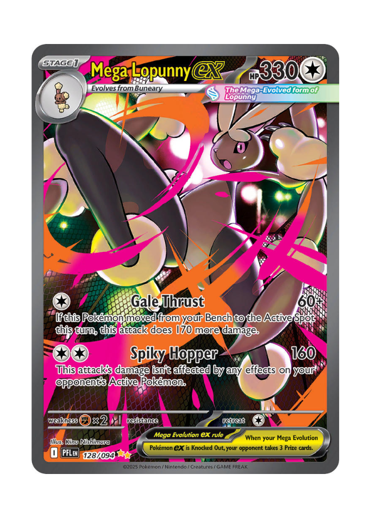 Phantasmal Flames: Mega Lopunny ex Special Illustration Rare - 128/094