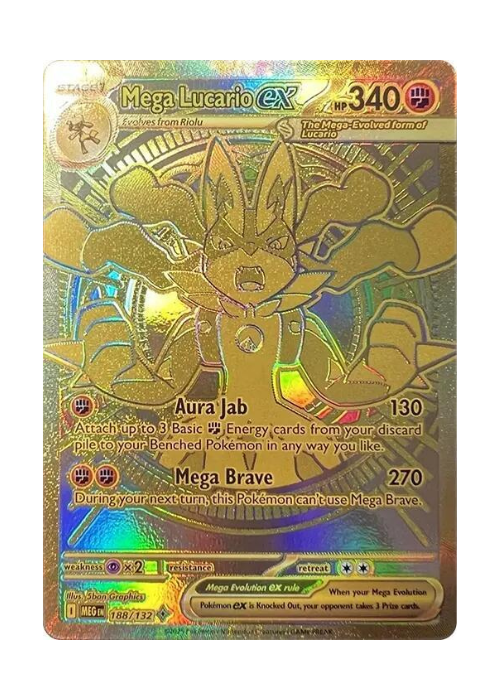 Mega Evolution: Mega Lucario ex Mega Hyper Rare - 188/132