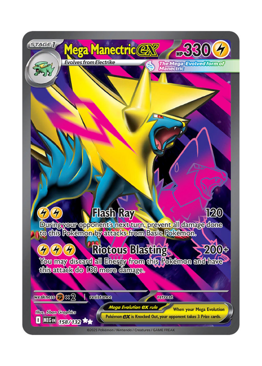 Mega Evolution: Mega Manectric ex Full Art - 158/132