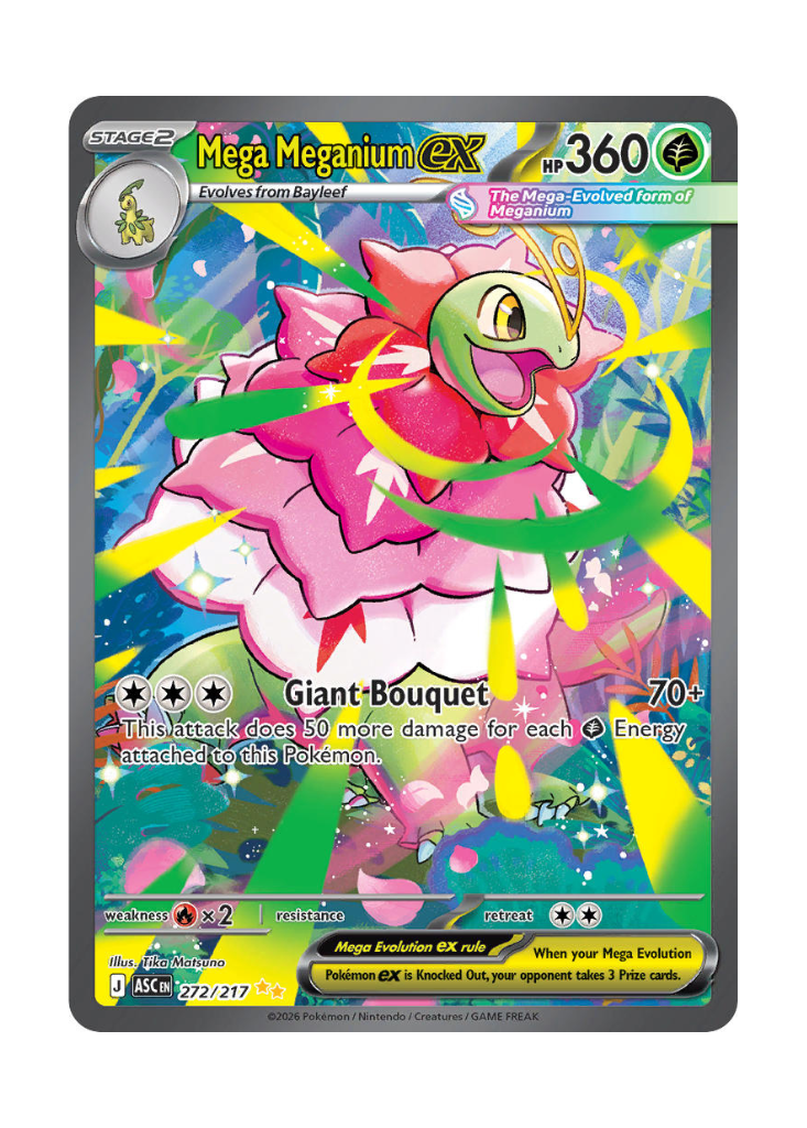 Ascended Heroes: Mega Meganium ex Special Illustration Rare - 272/217