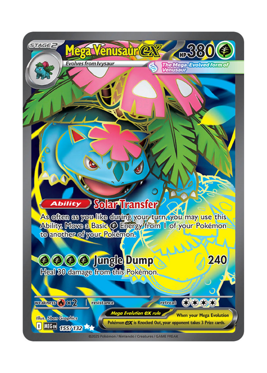 Mega Evolution: Mega Venusaur ex Full Art - 155/132