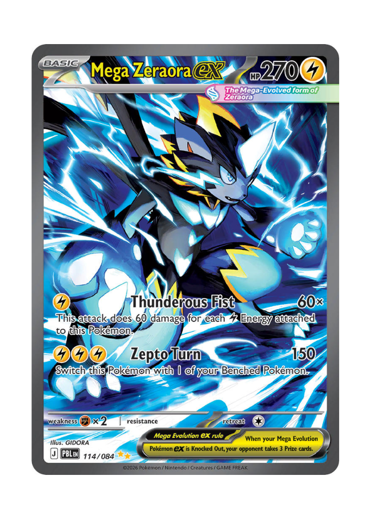 Pitch Black: Mega Zeraora ex Special Illustration Rare - 114/084