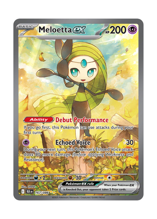 Black Bolt: Meloetta ex Special Illustration Rare - 167/086