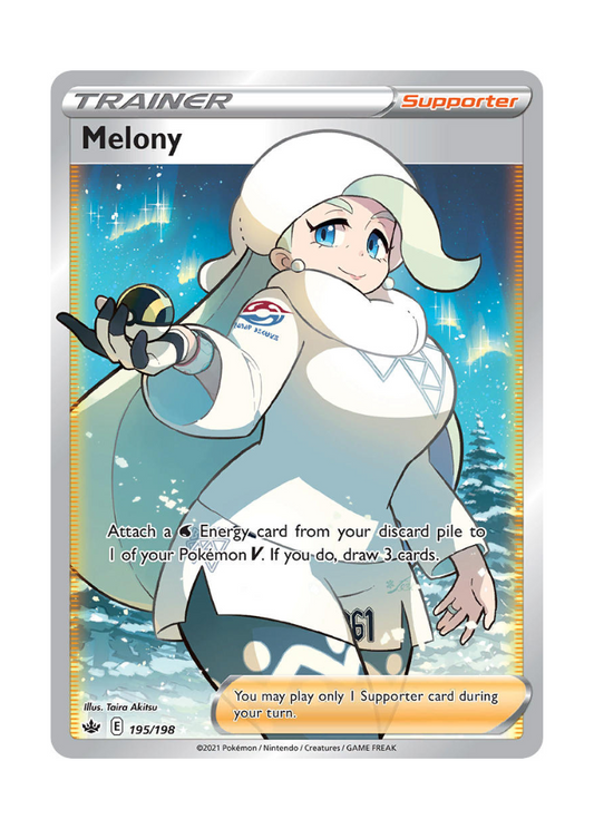 Chilling Reign: Melony Full Art - 195/198