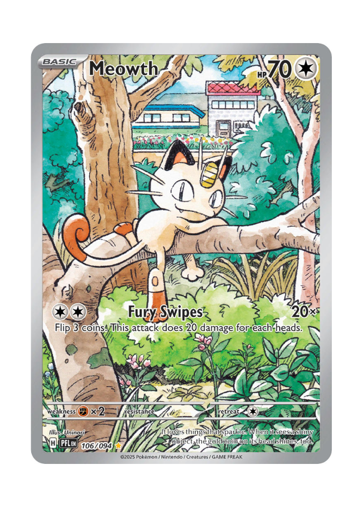 Phantasmal Flames: Meowth Illustration Rare - 106/094