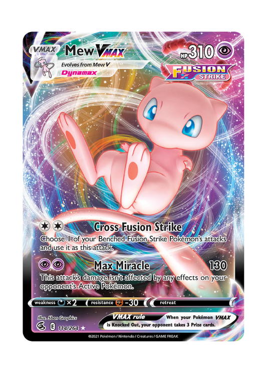 Fusion Strike: Mew VMAX Full Art - 114/264