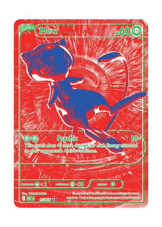 30th Celebration: Mew (Red) RGB Rare - R/RGB