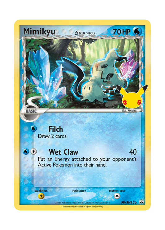 Sword & Shield Promos: Mimikyu (Delta Species) - SWSH136