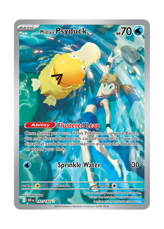 Destined Rivals: Misty's Psyduck Illustration Rare - 193/182