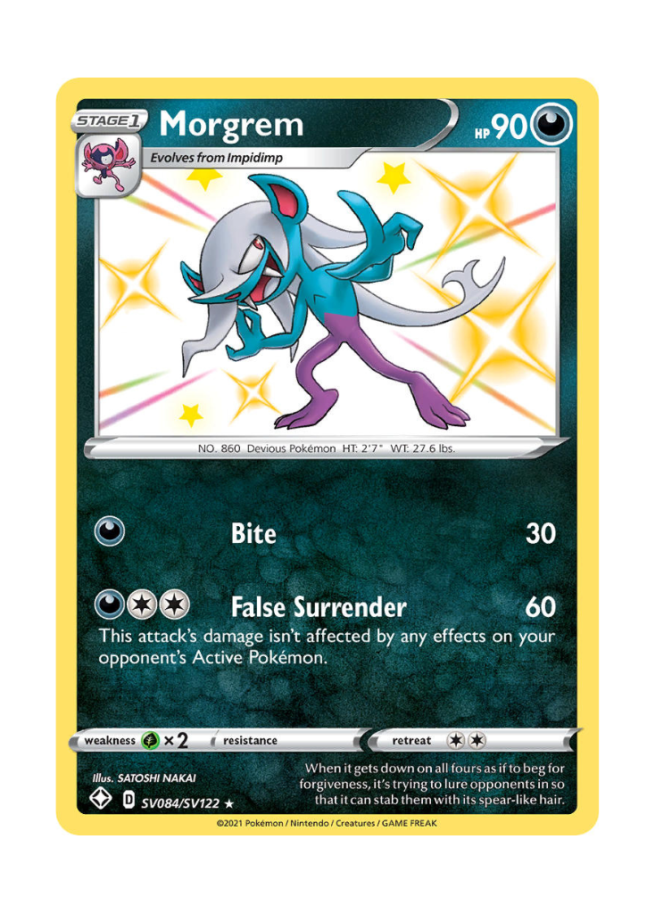Shining Fates: Morgrem Shiny Rare - SV084/SV122