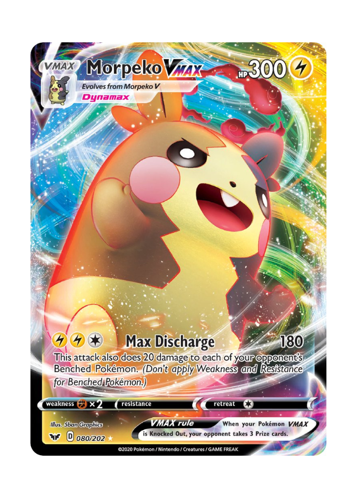 Sword & Shield: Morpeko VMAX Full Art - 080/202