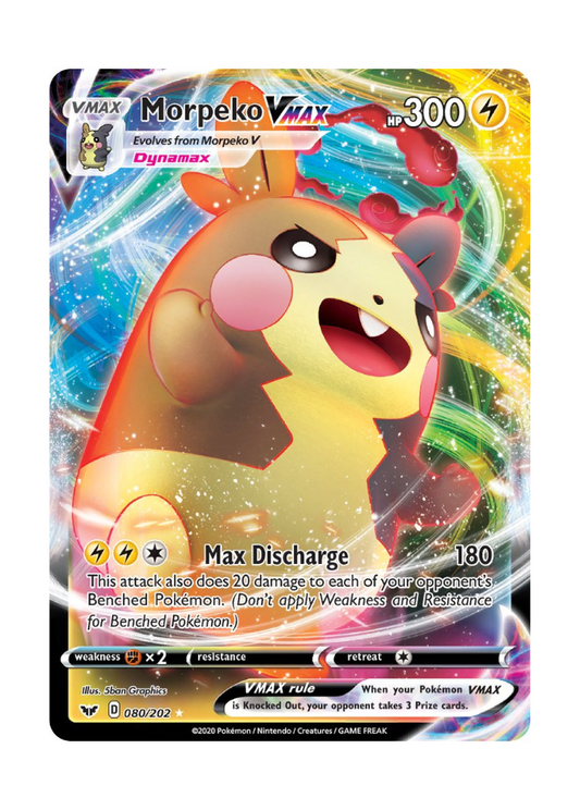 Sword & Shield: Morpeko VMAX Full Art - 080/202