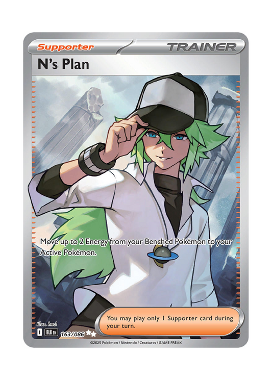 Black Bolt: N's Plan Full Art - 163/086