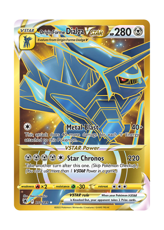 Astral Radiance: Origin Forme Dialga VSTAR Secret Rare - 210/189