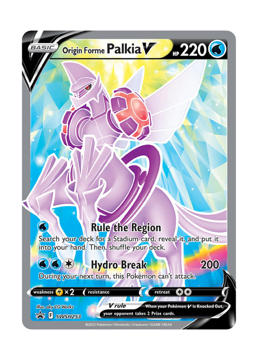Sword & Shield Promos: Origin Forme Palkia V - SWSH253