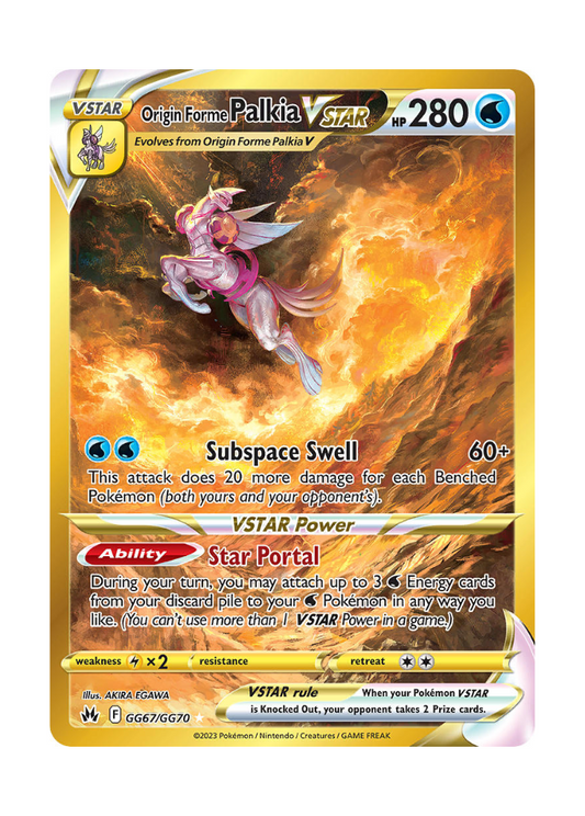 Crown Zenith: Origin Forme Palkia VSTAR Galarian Gallery - GG67/GG70