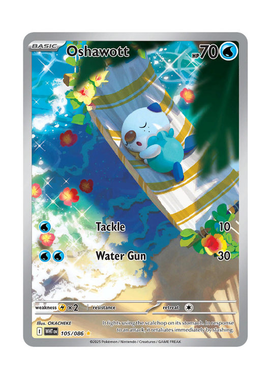 White Flare: Oshawott Illustration Rare - 105/086