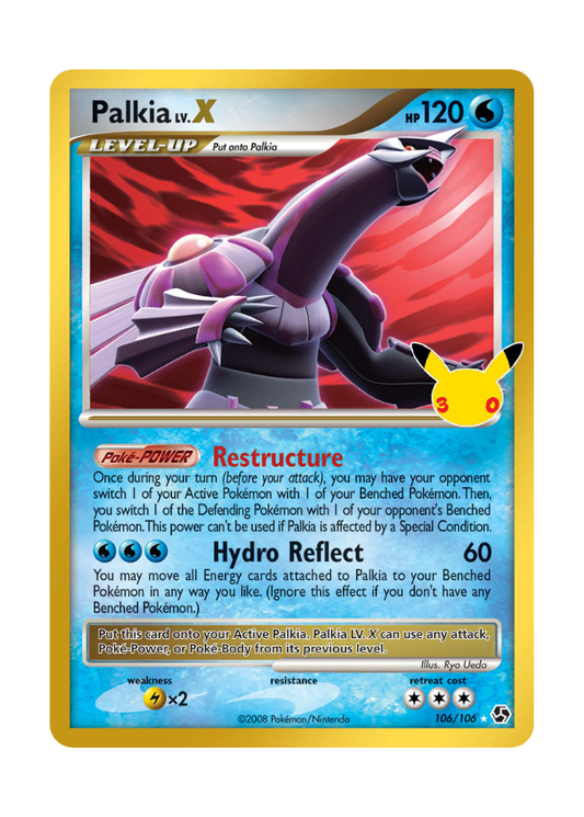 30th Celebration: Palkia LV.X Classic Collection - 106/106