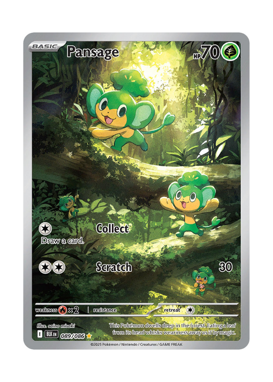 Black Bolt: Pansage Illustration Rare - 089/086