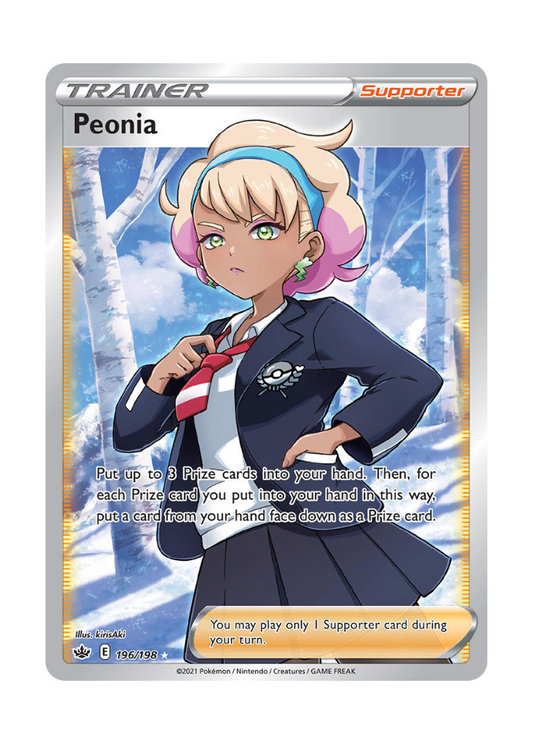 Chilling Reign: Peonia Full Art - 196/198