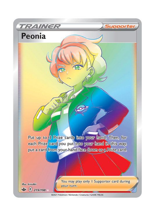 Chilling Reign: Peonia Rainbow Rare - 219/198