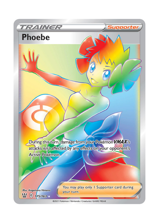 Battle Styles: Phoebe Rainbow Rare - 175/163