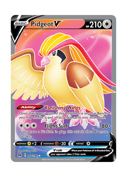 Lost Origin: Pidgeot V Full Art - 188/196