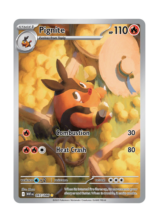 White Flare: Pignite Illustration Rare - 097/086