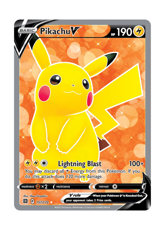 Brilliant Stars: Pikachu V Full Art - 157/172