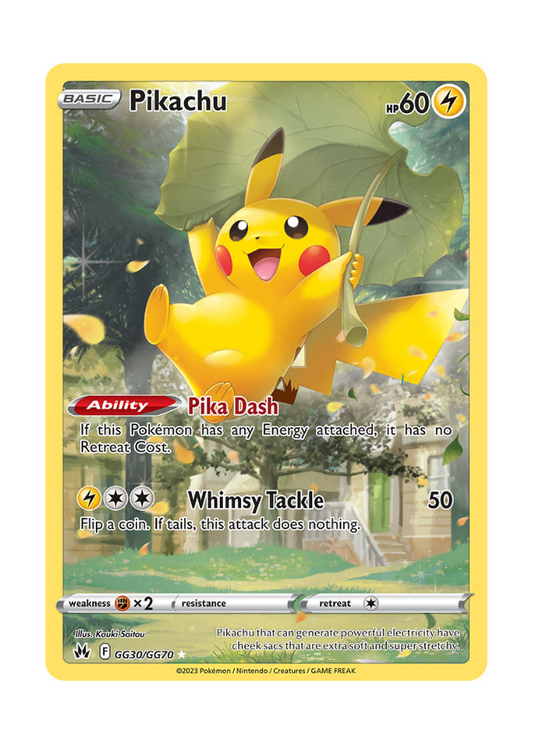 Crown Zenith: Pikachu Galarian Gallery - GG30/GG70