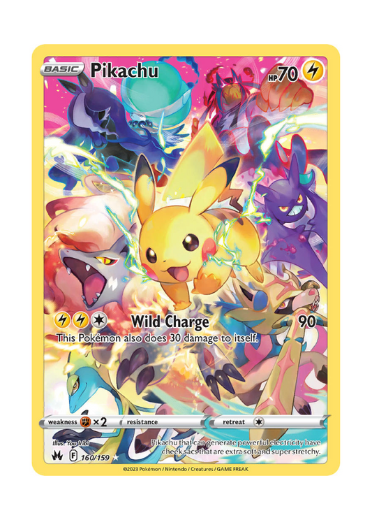 Crown Zenith: Pikachu Secret Rare - 160/159