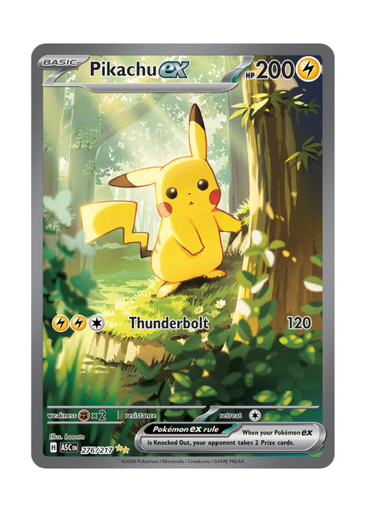 Ascended Heroes: Pikachu ex Special Illustration Rare - 276/217