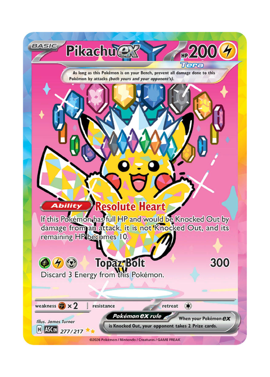 Ascended Heroes: Pikachu ex Special Illustration Rare - 277/217