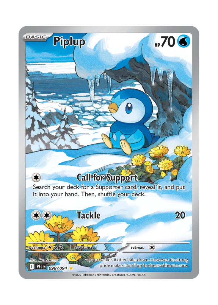 Phantasmal Flames: Piplup Illustration Rare - 098/094