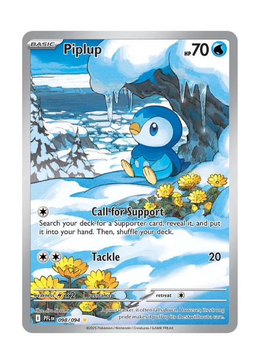 Phantasmal Flames: Piplup Illustration Rare - 098/094