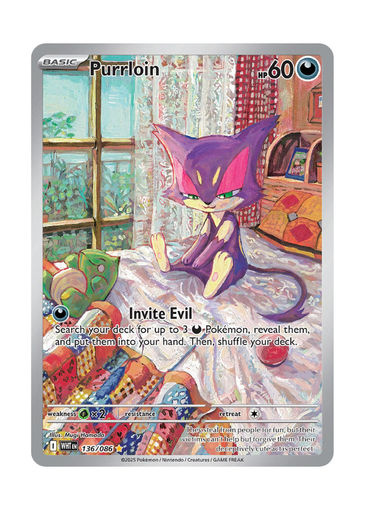 White Flare: Purrloin Illustration Rare - 136/086