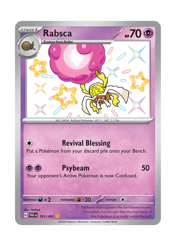 Paldean Fates: Rabsca Shiny Rare - 163/091