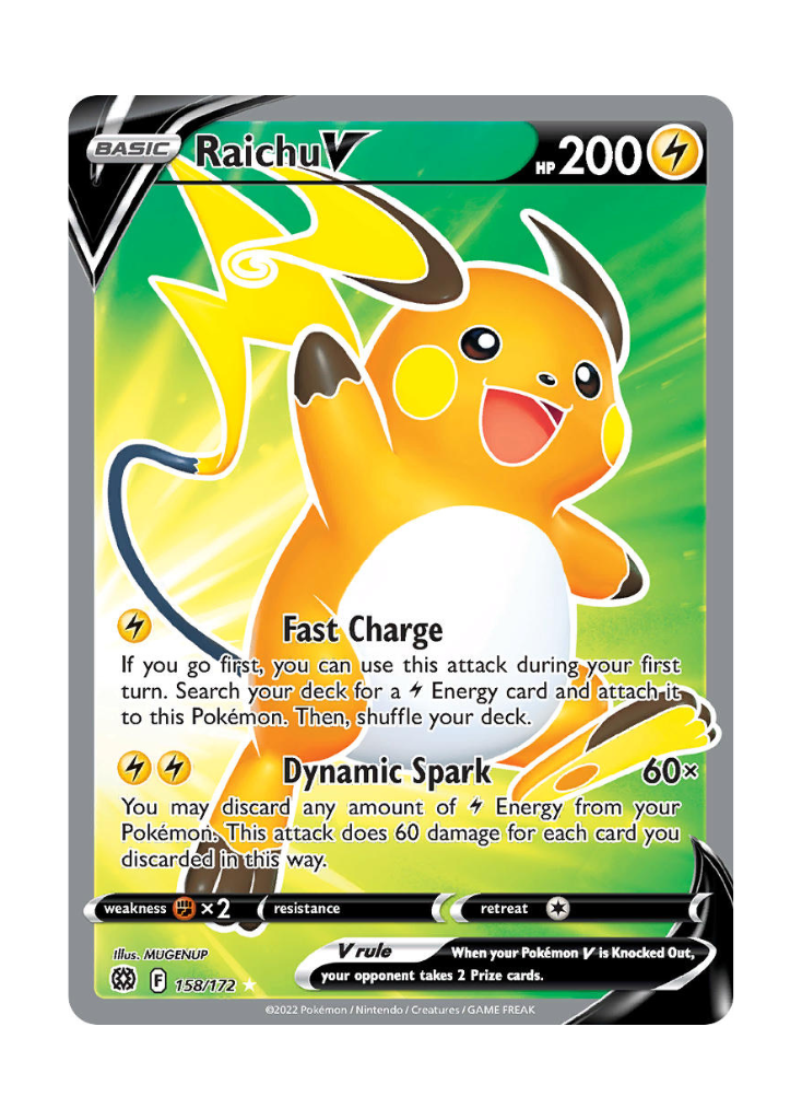 Brilliant Stars: Raichu V Full Art - 158/172