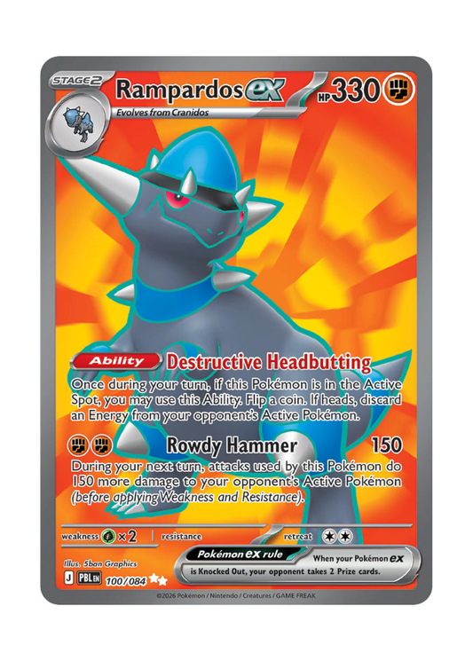 Pitch Black: Rampardos ex Full Art - 100/084