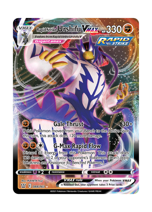 Battle Styles: Rapid Strike Urshifu VMAX Full Art - 088/163