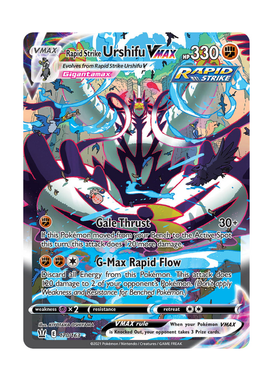 Battle Styles: Rapid Strike Urshifu VMAX Alternate Art Secret Rare - 170/163