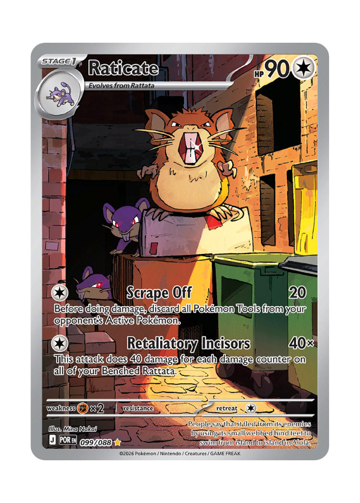 Perfect Order: Raticate Illustration Rare - 099/088