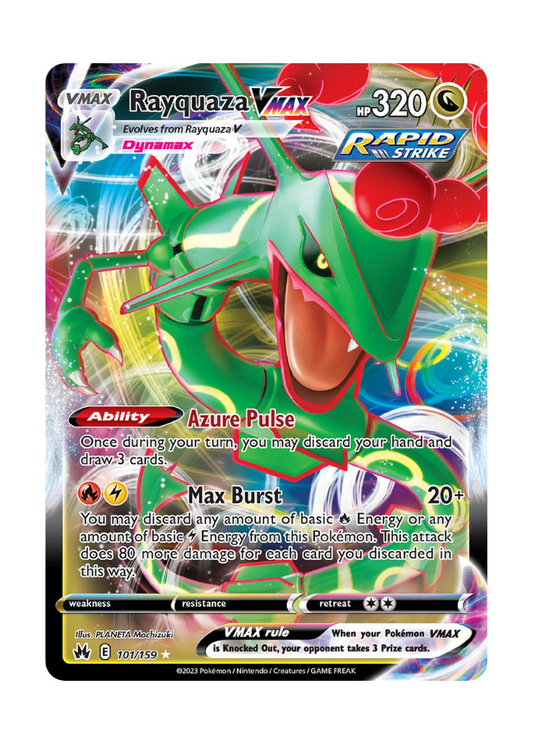 Crown Zenith: Rayquaza VMAX (A) Full Art - 101/159