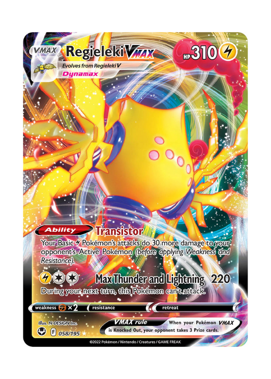 Silver Tempest: Regieleki VMAX Full Art - 058/195